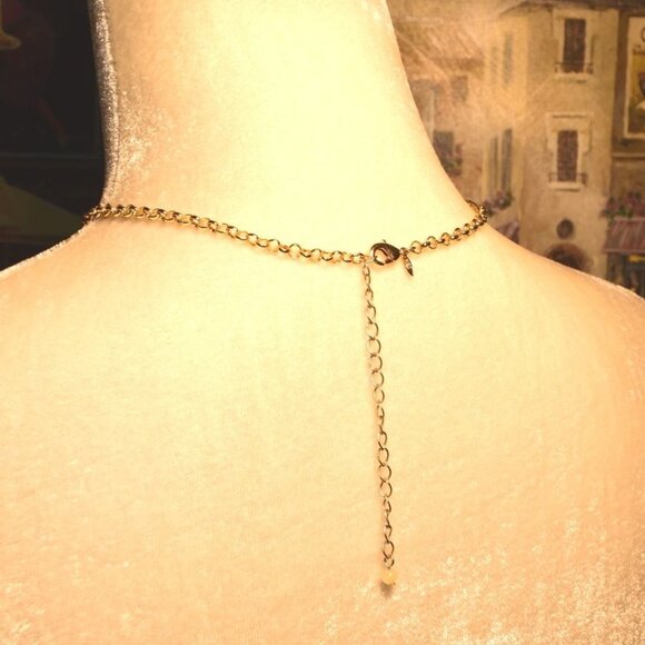 Gold Pink Cream Layered Bauble Necklace Caroline C Estate Collection Piece - Picture 4 of 10